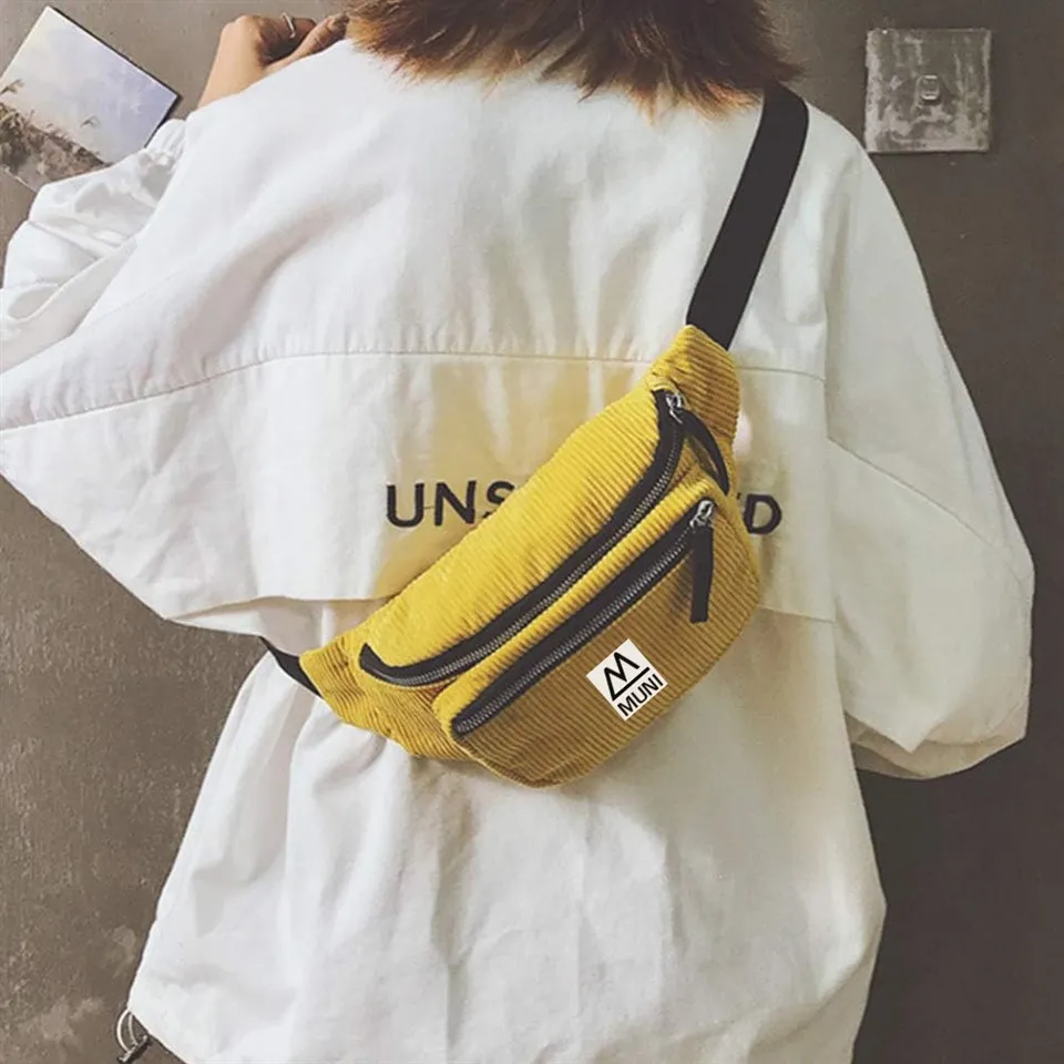 Corduroy Women's Crossbody Bag Waist Bag