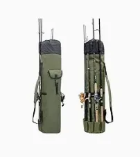 Fishing Rod Bag Portable Canvas Organizer
